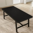 thumbnail image 1 of EastVita 71" Rectangular Dining Table for 6-10 - Farmhouse Kitchen Table, Black, 1 of 4