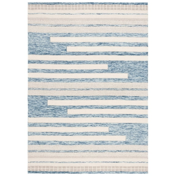 SAFAVIEH Fifth Avenue Denica Abstract Area Rug, Blue/Ivory, 8' x 10'