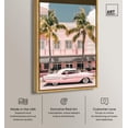 thumbnail image 3 of Art Remedy Retro Travel Photos Canvas, 10" x 15", Gold Frame, Vintage Pastel Pink Cruise, 3 of 7