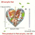 thumbnail image 2 of GFHFHITJ Valentines Keychain Valentine's Day Acrylic Key Chain Car Rearview Mirror Accessories Backpack Small Pendant, 2 of 5