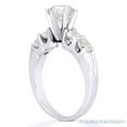 thumbnail image 3 of Round Cut Charles & Colvard Moissanite 5-Stone Engagement Ring in 14k White Gold, 3 of 5
