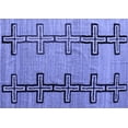 thumbnail image 1 of Ahgly Company Indoor Rectangle Abstract Blue Modern Area Rugs, 7' x 10', 1 of 4