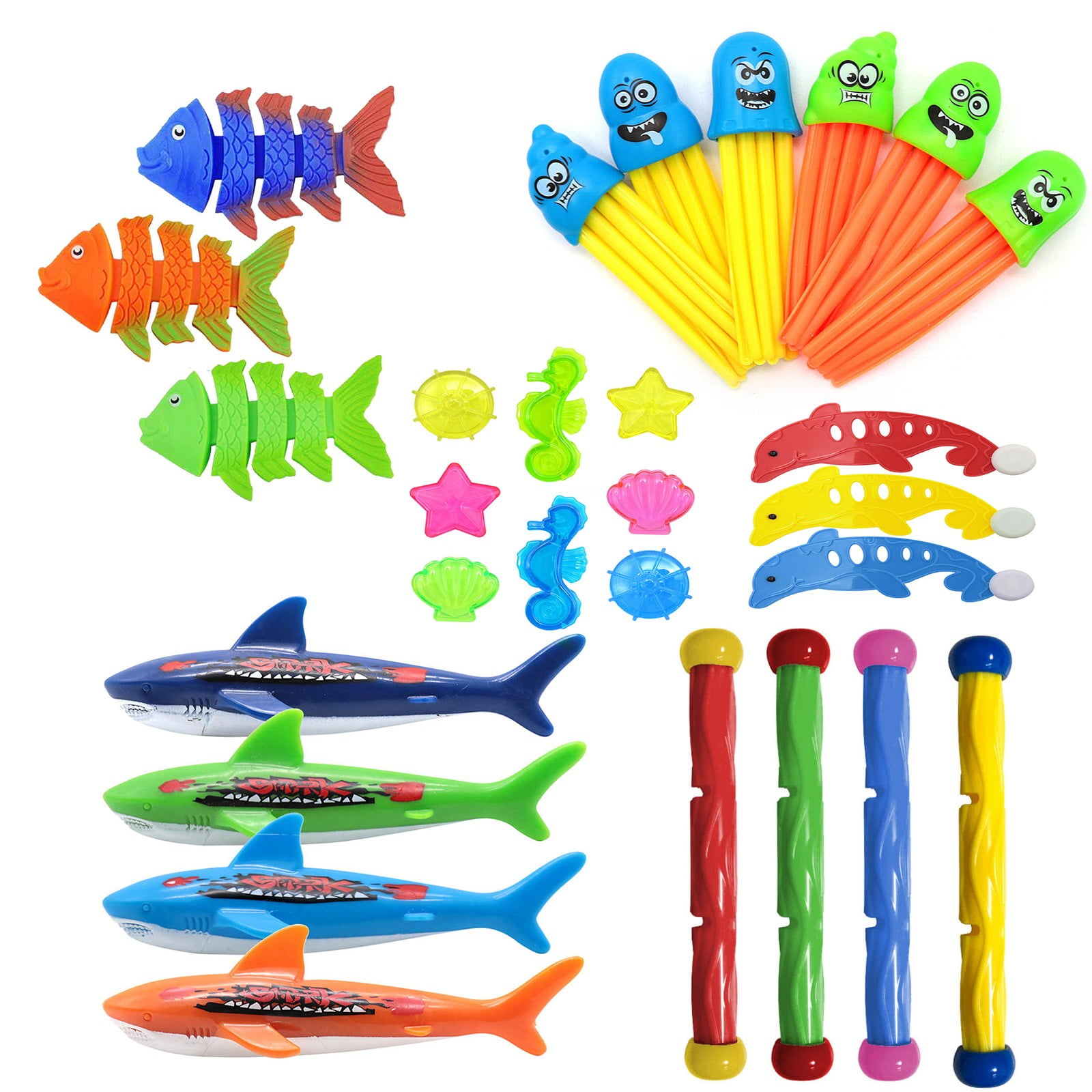 Vikakiooze Swimming Pool Diving Toys For Kids Sinking Toys Set