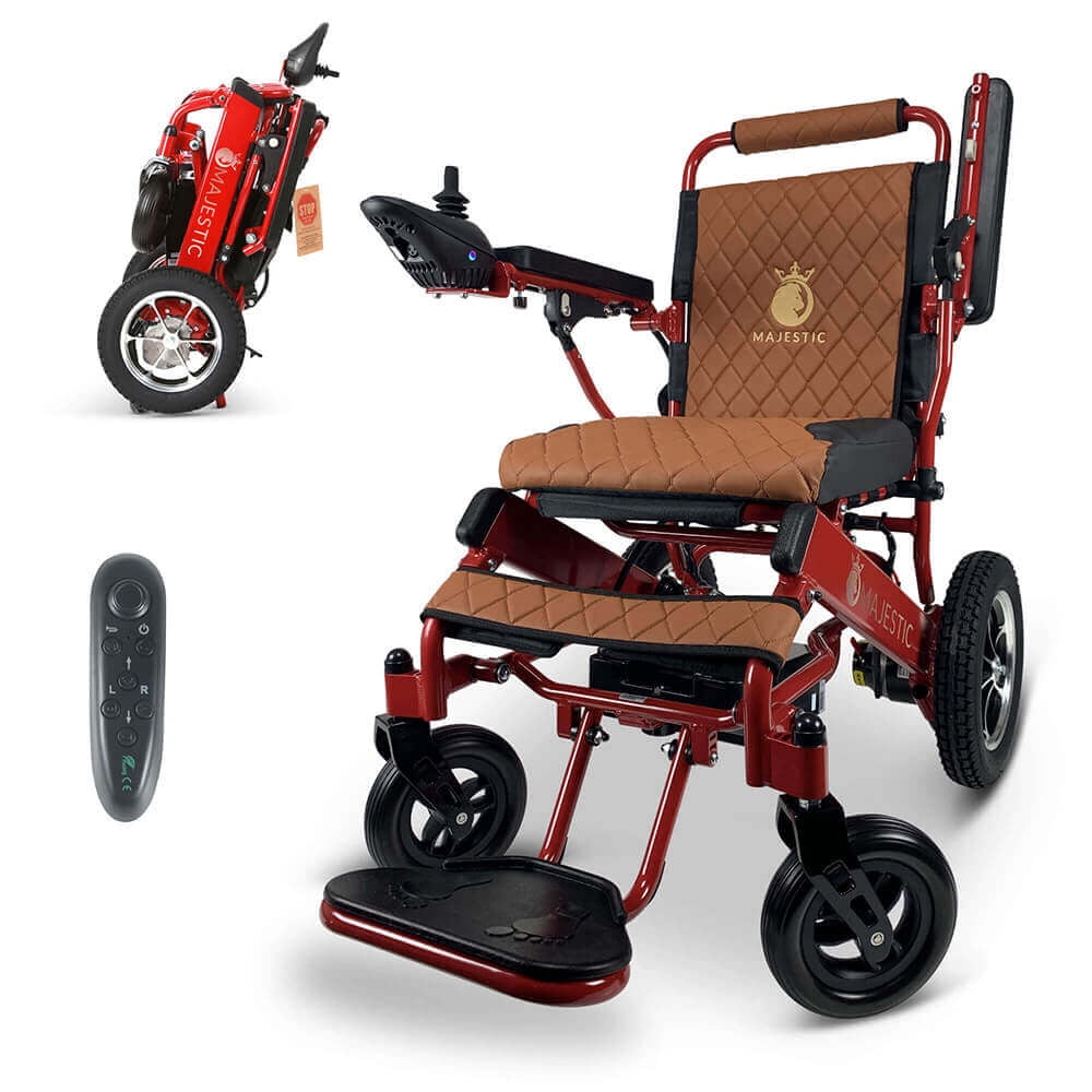 Electric Wheelchair Dual Motorized, Foldable, Lightweight Power
