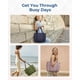 thumbnail image 2 of Bolsa BAGSMART Puffer para mujer, 24 litros, verde con cremallera, 2 of 7