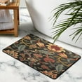 thumbnail image 3 of Modern 20x32 Inch Green Floral Rug - Non-Slip, Washable Carpet for Bedroom, Bathroom, Entryway and Laundry Room - Small Distressed Accent Floor Rug, 3 of 5