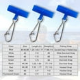 thumbnail image 3 of Sinker Slides for Fishing, Sinker Weight Silder Line Slide Sleeve Swivel Duo Lock Snaps for Saltwater Surf Bottom Fishing Fish Fider Rig Catfish Rig Blue Hook Snap 100 Pack, 3 of 6
