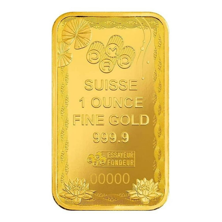 2025 1 oz PAMP Suisse Good Luck Koi Fish Gold Bar .9999 Fine (in