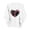 Shirts-20White, variant on Gamivast Graphic Sweatshirts for Women Game Day Glitter Heart Baseball Stitching Print Crew Neck Long Sleeve Pullover Tops Casual Athletic Wear