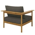 thumbnail image 6 of Modway Wren Outdoor Patio Teak Wood ArmchairSet of 2 in Natural Flint Gray, 6 of 10