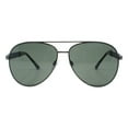 thumbnail image 2 of Unisex Aviator Sunglasses Double Bridge Designer Style Shades UV400 Gunmetal, 2 of 4