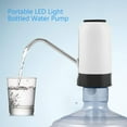 thumbnail image 3 of LNKOO Drinking Water Pump Electric Dispenser 5 Gallon Bottle Desk Top Powerful Rotational Portable for Home Kitchen Office Use with Switch and Power Adapter Rechargeable Battery, 3 of 10