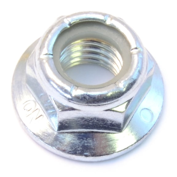 1/2"-13 Zinc Plated Grade 5 Steel Coarse Thread Flange Lock Nuts (8 pcs.)