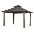 thumbnail image 1 of ACACIA 14' x 14' Aluminum Frame with SunDura Soft Top Gazebo in Storm Gray, 1 of 11