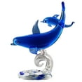 thumbnail image 3 of Homemaxs Dolphin Animal Sea Glass Figurine Sculpturefigurines Ornament Figurines Mini Desktop Statue Crystal Decor Animals, 3 of 6