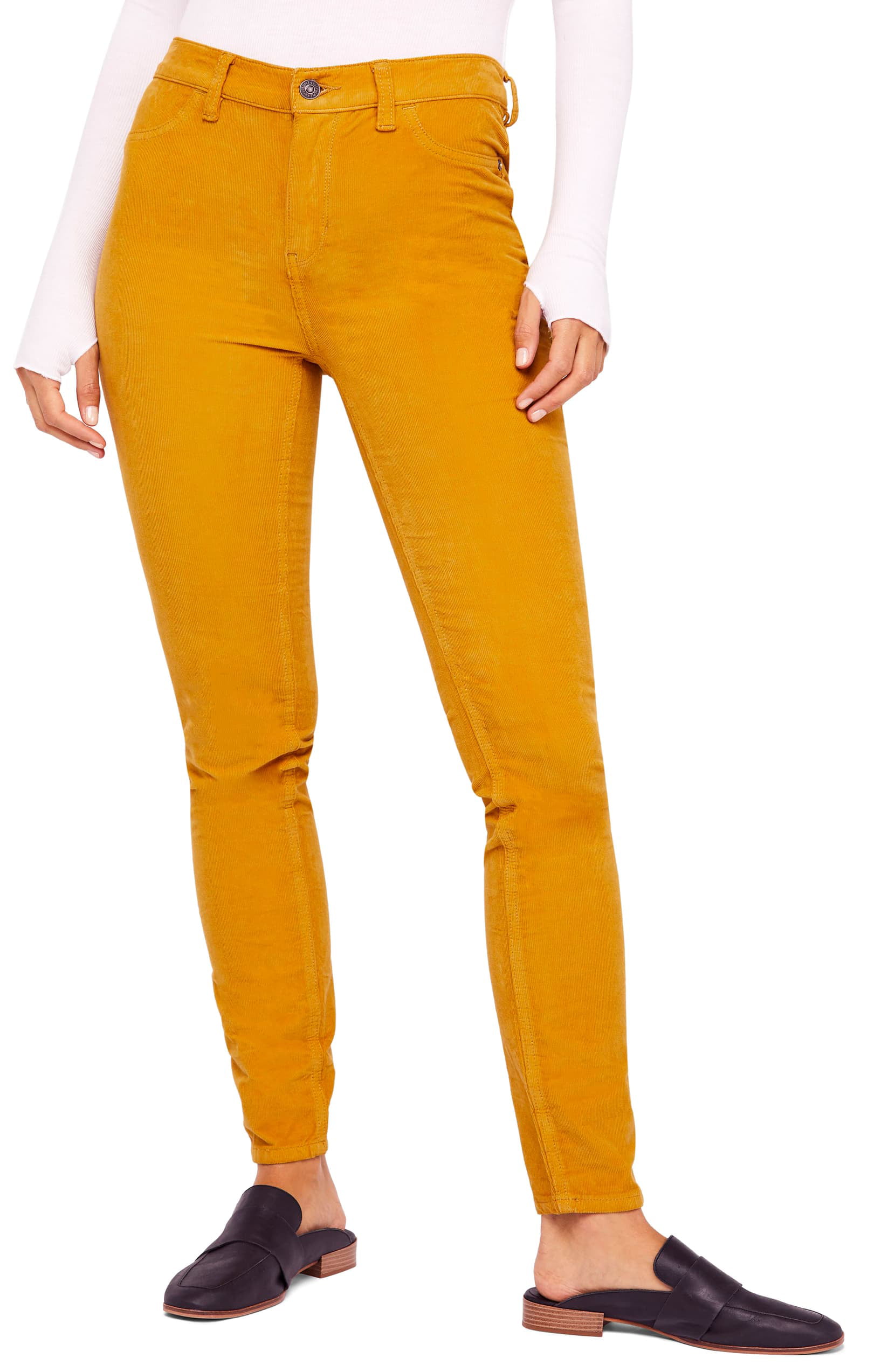 mustard corduroy pants womens