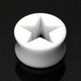 thumbnail image 2 of A Pair of Hollow Star Double Flared Ear Gauge Plug, 2 of 4