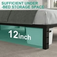 thumbnail image 4 of GELBIY Queen Bed Frame, Queen Size Heavy Duty Metal Platform Bed Frame with 12" Under Bed Storage, Black, 4 of 6
