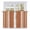 Orange, White, Orange, variant on Vintage Tan Brown Striped Tier Curtains 36 Inch Length, Farmhouse Modern Stripes Boho Linen Cafe Curtains for Bathroom Over Sink, Small Kitchen Curtain Light Filtering Drapes 2 Panels 27.5"Wx36"L
