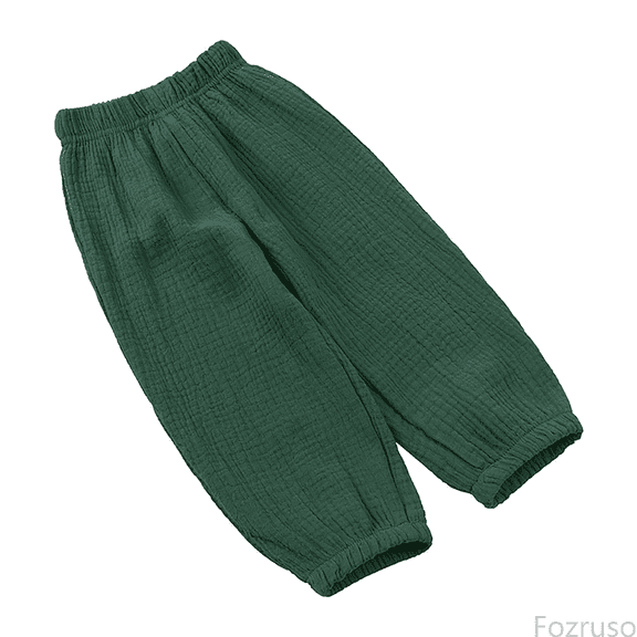Fozruso Girls Casual School Pants Toddler Boys Girls Pants Spring Summer Boys Girls Loose Trousers Solid Color Fashion Sizes 18-24 Months