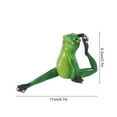 thumbnail image 2 of AMERTEER Green Frog Statue Yoga Frog Garden Decor Statues, 2 of 15