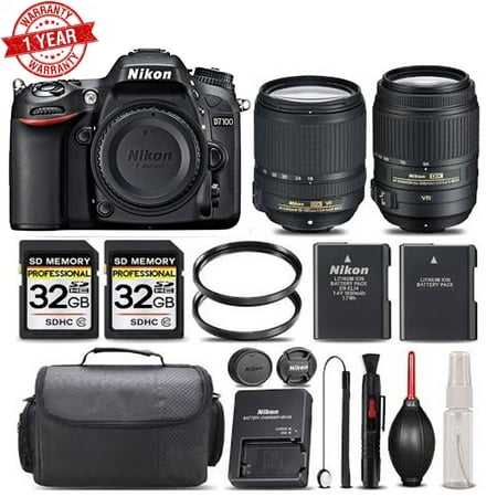 Nikon D7100 DSLR Camera ||Nikkor 18-140mm VR Lens ||55-300mm VR - Save Big Kit, Black