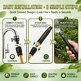 thumbnail image 3 of PowerJet High Pressure Water Gun-5-in-1 Nozzle,Garden Hose Pressure Booster,3000PSI Booster, Heavy Duty for Car Wash, Garden Watering & Outdoor Cleaning, 3 of 8