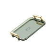 thumbnail image 1 of Snacks Plate Home Decorative Platter Divided Serving slip base divided Dishes for Nuts Kitchen M Green, 1 of 9