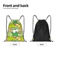 thumbnail image 5 of Kdxio Cartoon Frog Print Drawstring Backpack Bag,Waterproof Draw String Back Sack, Gym Drawstring Bags Swim Bag For Unisex, 5 of 9