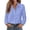 Royal Blue, variant on Yifymode Button Down Shirts for Women Long Sleeve Work Tops V Neck Shirts Dressy Casual Business Blouses with Pocket,Light Blue M