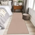 thumbnail image 5 of Warm Beige 2'x6' Runner Rug, Solid Color Farmhouse Beige Washable Non-Slip Area Rugs for Hallway Kitchen Floor Bedroom Entryway, Laundry Carpet Decoration Indoor Mat, 5 of 9