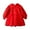 Red, variant on KAUOD Toddler Girls Lace Embroidery Chinese Jackets Cute Graphic Fleece Warm 𝗧ang Coats Kids Long Sleeve Traditional Tops