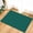 Dark Green, variant on Teal Indoor Door Mat - 16"x24", Non-Slip Welcome Mat for Outdoor, Farmhouse Solid Turquoise Color Modern Art Front Doormat for Entry, Low-Profile Doormat Entrance Rug for Kitchen/Bathroom