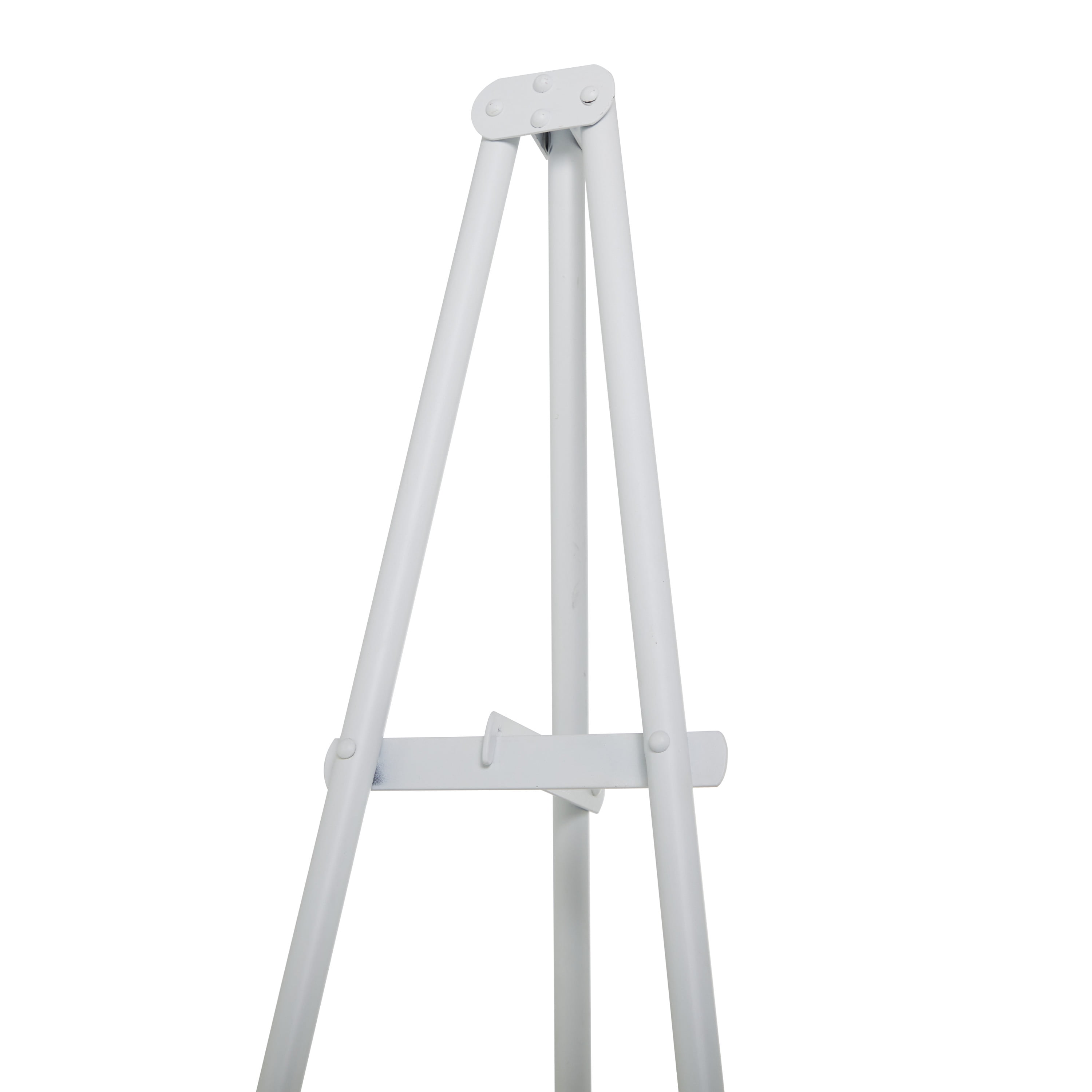 Litton Lane White Metal Extra Large Free Standing Adjustable Display Stand  Easel with Foldable Stand 041447 - The Home Depot