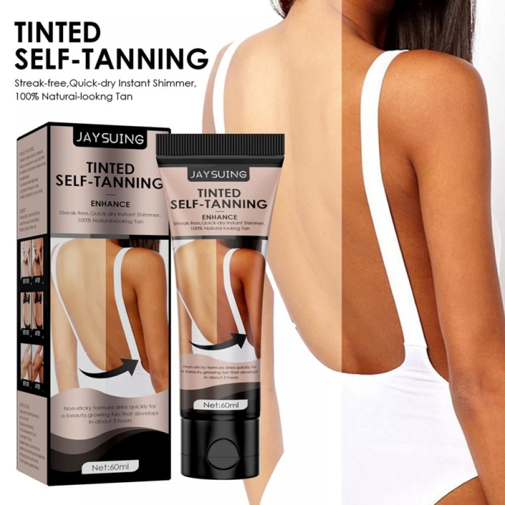 Self Tanner for Natural-Looking Tan Moisturizing Hydrating Sunless Tanning Lotion for Fair to Medium Skin Tone 60ml