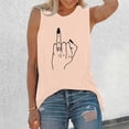 thumbnail image 2 of T-Shirt Décontracté Sans Manches pour Femmes, Col Rond, avec Imprimé Floral - pour Usage Quotidien, 2 of 4