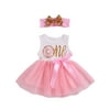 Hirigin 1st 2nd Third Birthday Dress Girls Toddler Outfits Tutu Dresses Princess Party