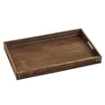 thumbnail image 4 of Bandeja de desayuno, bandeja de servicio de madera rústica, platos de madera, bandeja de servicio de té, bandejas de comida telescópicas rústicas, PC Soledad Bandeja de servir, 4 of 10