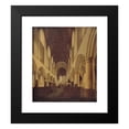 thumbnail image 2 of Isaak van Nickelen 12x14 Black Modern Framed Museum Art Print Titled - Interior of St Bavo Church in Haarlem. View from the Nave Towards the Choir (1660 - 1703), 2 of 5