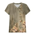 thumbnail image 5 of Xdegoge Ofertas Del Dia De Hoy Relampago Summer Tops for Women 2025 Short Sleeve V Neck T Shirt Tunic Floral Fashion Tunic Shirts Loose Fit Dressy Blouses Workout Y2K Tee Shirts Camisas Para Mujer, 5 of 5