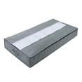 thumbnail image 4 of Bolsa organizadora de ropa de tela gruesa con asa, plegable, para debajo de la cama. Gris claro, 4 of 9