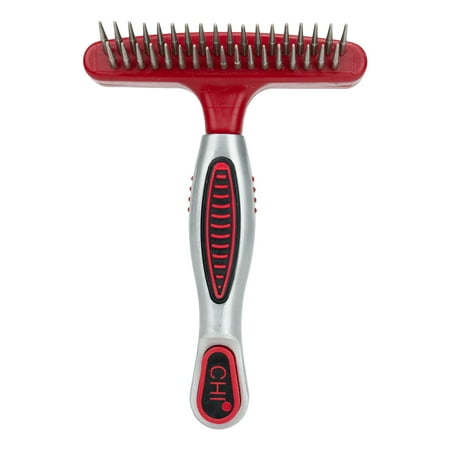 CHI for Dogs Double Sided Shedding Rake And Blade | Best Grooming Tools for Dogs With All Types of Hair | Pet Grooming Brush for Shedding, Safe Dematting C80