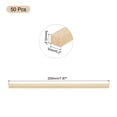 thumbnail image 2 of 50Pcs Square Wooden Sticks, 1/5x8" Dowel Rod Unfinished Hardwood Stick Craft for DIY Crafts, 2 of 6