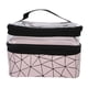 thumbnail image 1 of Estuche de cosméticos multifuncional, bolsa de maquillaje portátil de doble capa, organizador de almacenamiento de artículos de tocador, color rosa, 1 of 14