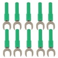 thumbnail image 3 of 10pcs U Type Fiche Banane U Forme 8mm Connecteurs Banane pour Multimètre Électronique ApplicationGreen, 3 of 14