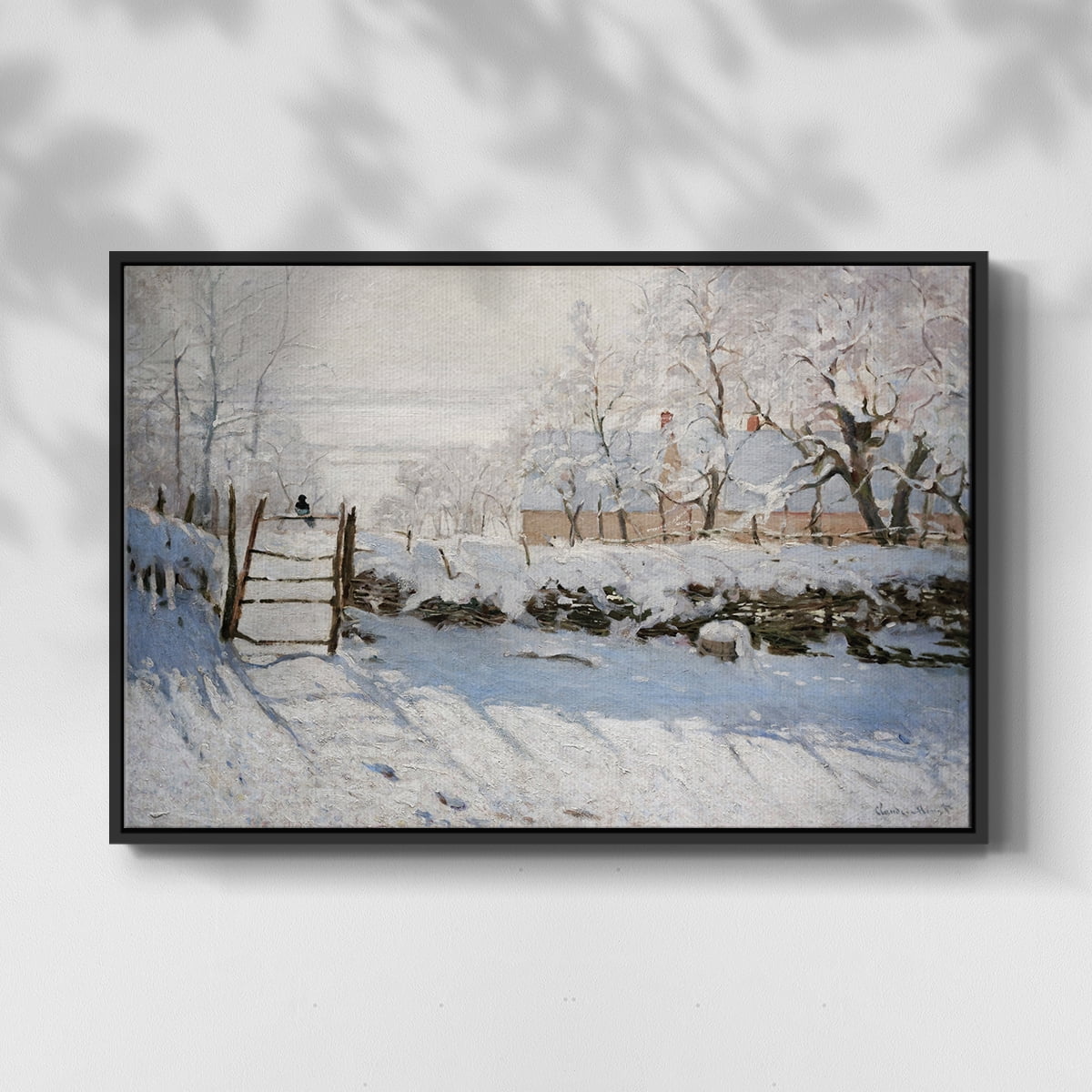 Vintage Landscape-CCLXXXIX By Wexford Home Framed in Black Wood Gallery Wrapped Canvas 25 in. x 37 in.