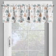 thumbnail image 4 of Ambesonne Forest Valance & Curtain, Animals Flower Mountain Art, 55"x36", Sand Brown Blue Grey, 4 of 7