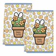 thumbnail image 2 of Easter Kitchen Towels Set of 2, Bunny Ears Spring Yellow Flowers Potted Plant Pastoral Absorbent Dish Towels for Kitchen, Microfiber Hand Towel, Quick Drying Tea Towel for Cleaning Dishcloths, 2 of 7
