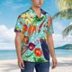 thumbnail image 3 of Balery Vegetable Camisas hawaianas de manga corta para hombre, camisas playeras de corte holgado, camisas de vacaciones con botones,Medium, 3 of 7