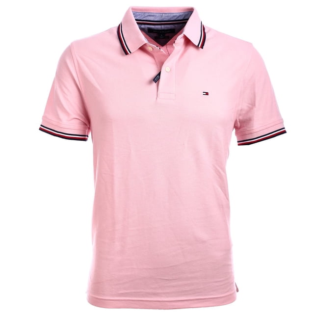 Polo Tommy Hilfiger con cuello a rayas para hombre, talla M